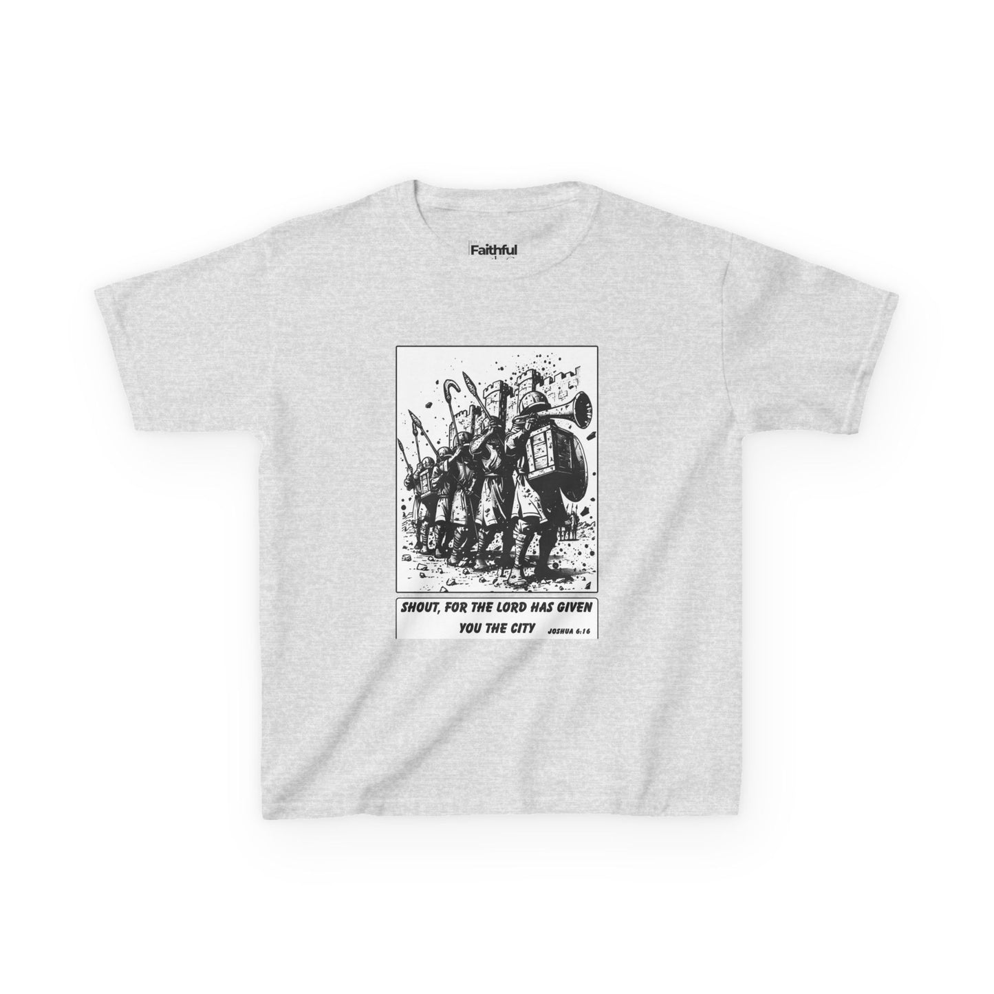 Jericho (Trumpet Burst) – Faith Ink Panel T-Shirt