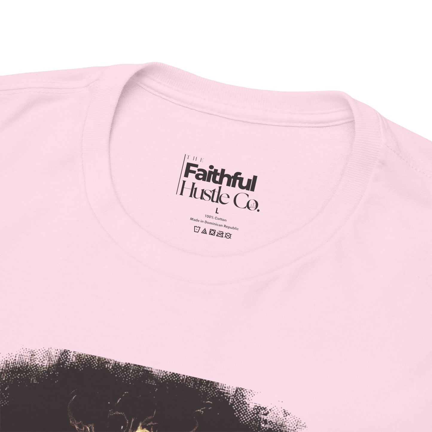 Fiery Furnace Tee – Black & White Faith Ink Panel (Dan 3:25)