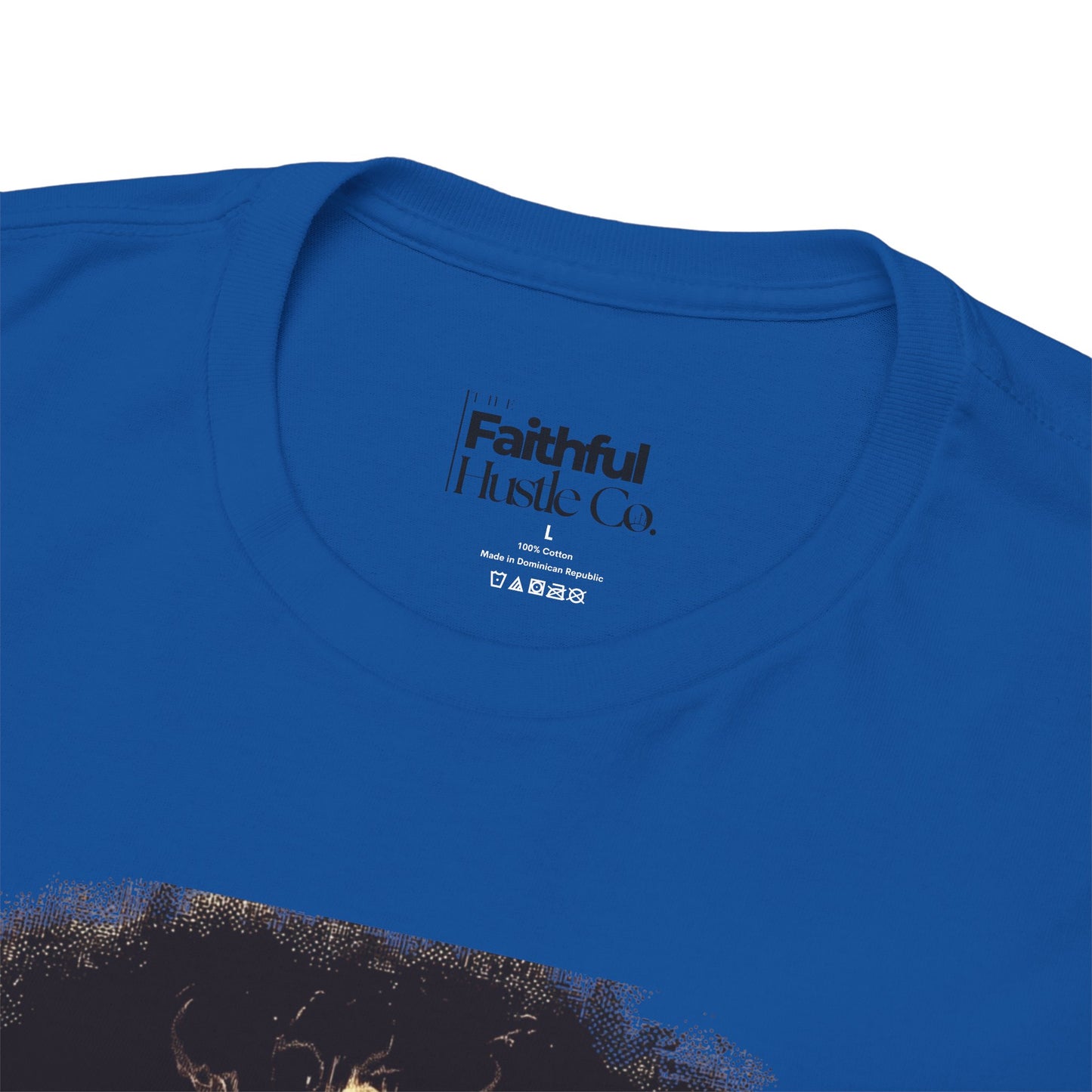 Fiery Furnace Tee – Black & White Faith Ink Panel (Dan 3:25)