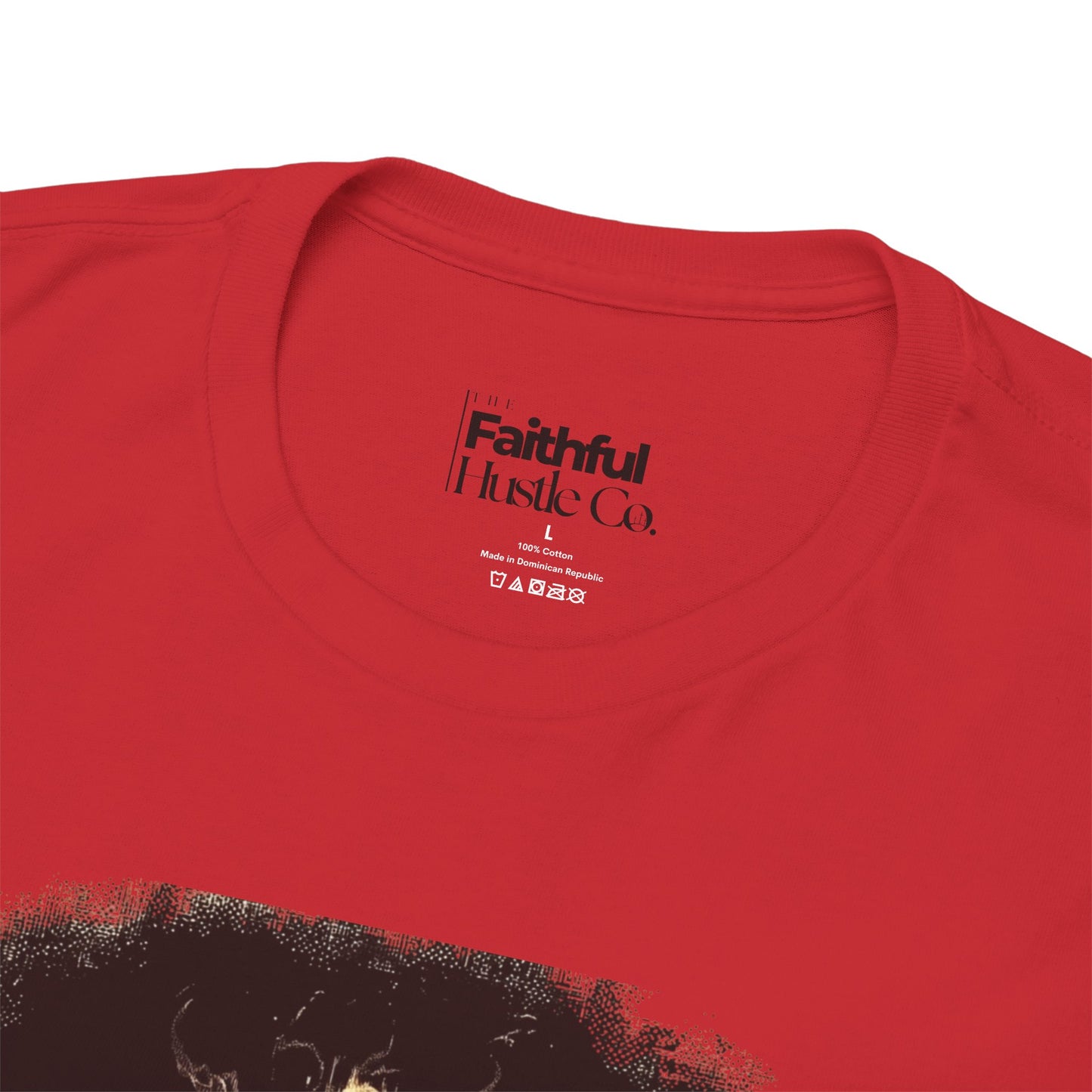 Fiery Furnace Tee – Black & White Faith Ink Panel (Dan 3:25)