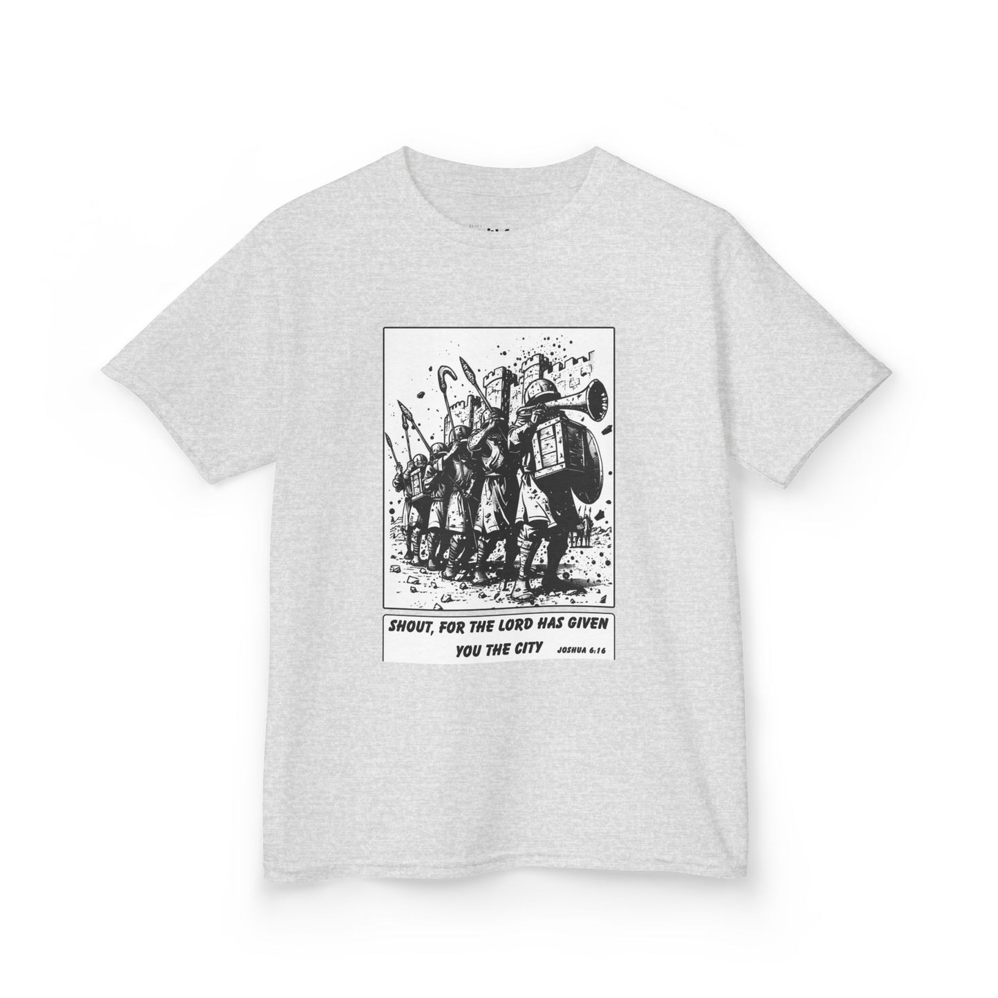 Jericho (Trumpet Burst) – Faith Ink Panel T-Shirt