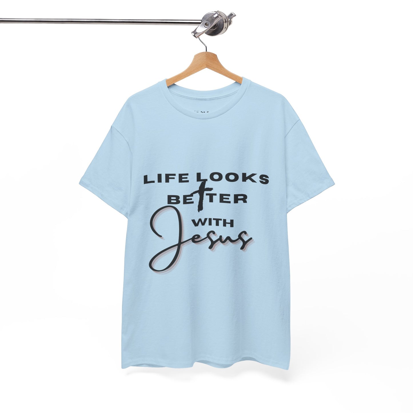 Life Looks Better With Jesus — Dark Ink | Unisex Tee
