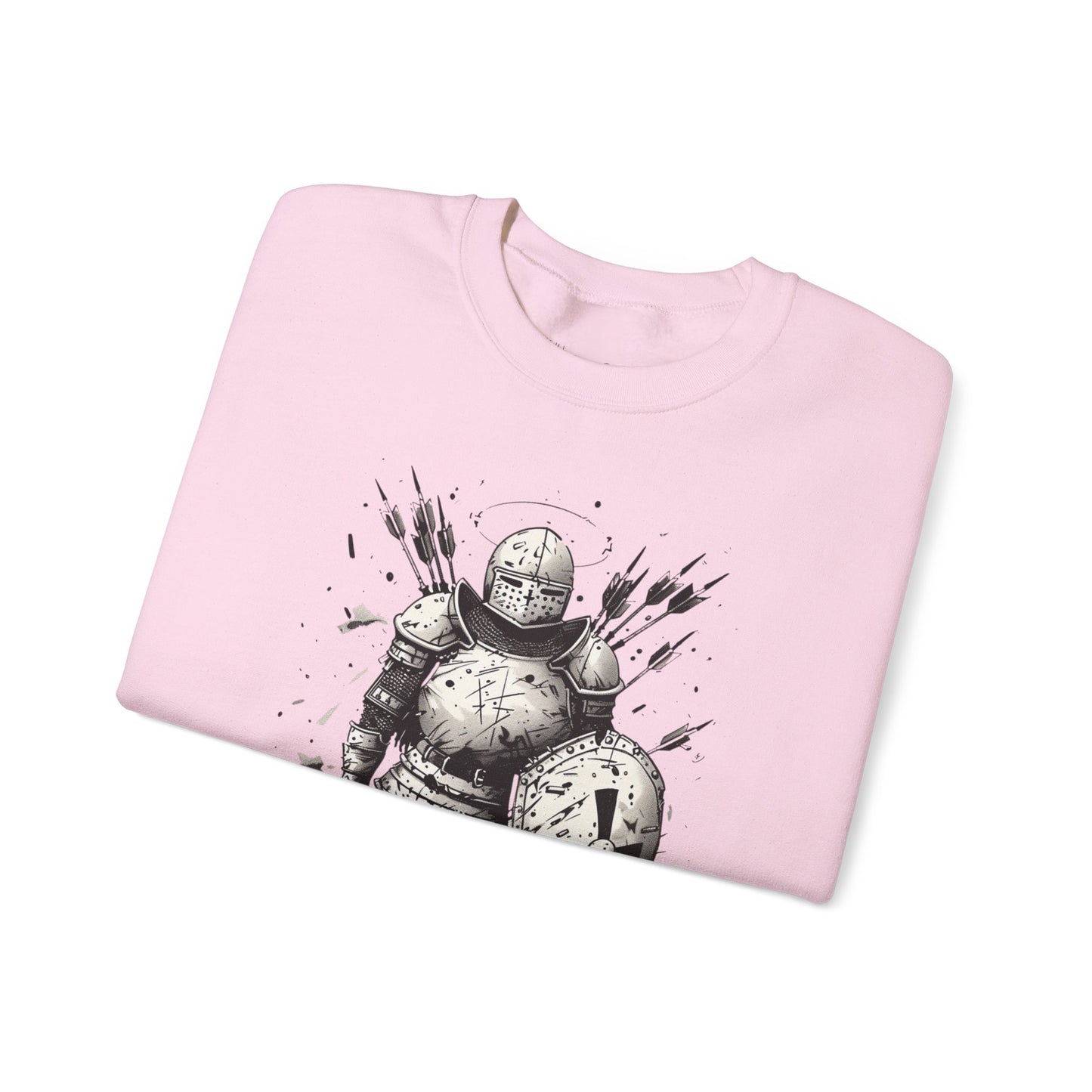 Whole Armor of God Sweater – Black & White Faith Ink Panel (Eph 6:11)