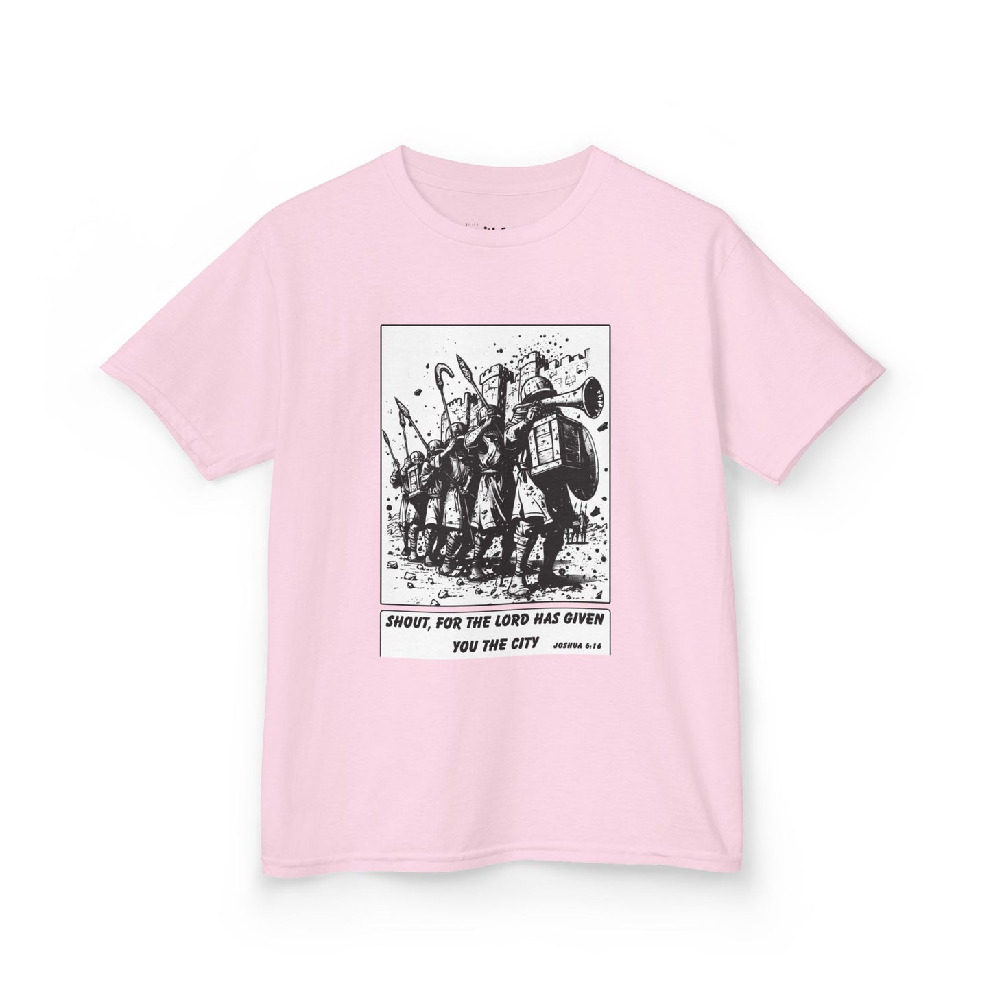 Jericho (Trumpet Burst) – Faith Ink Panel T-Shirt