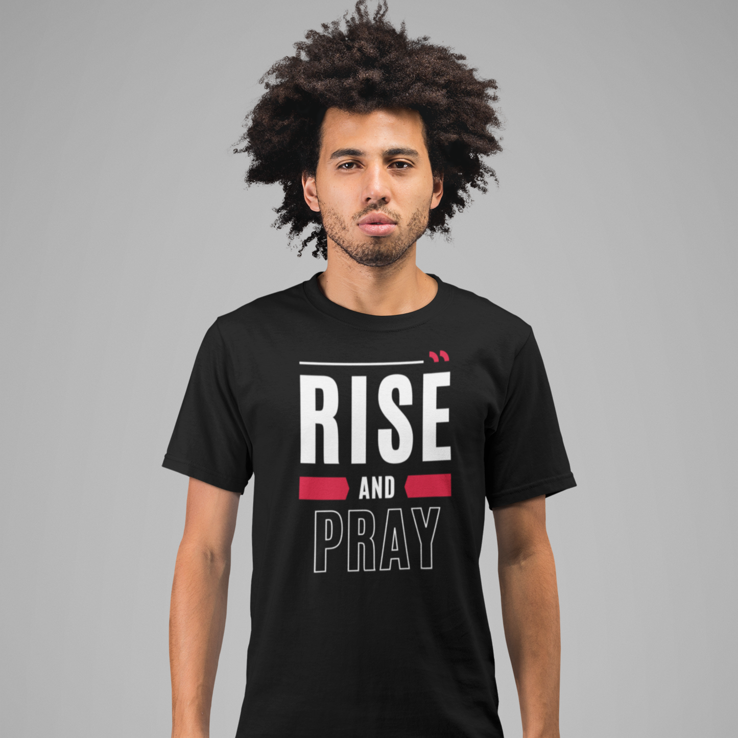 Rise and Pray — Light Ink | Unisex Tee