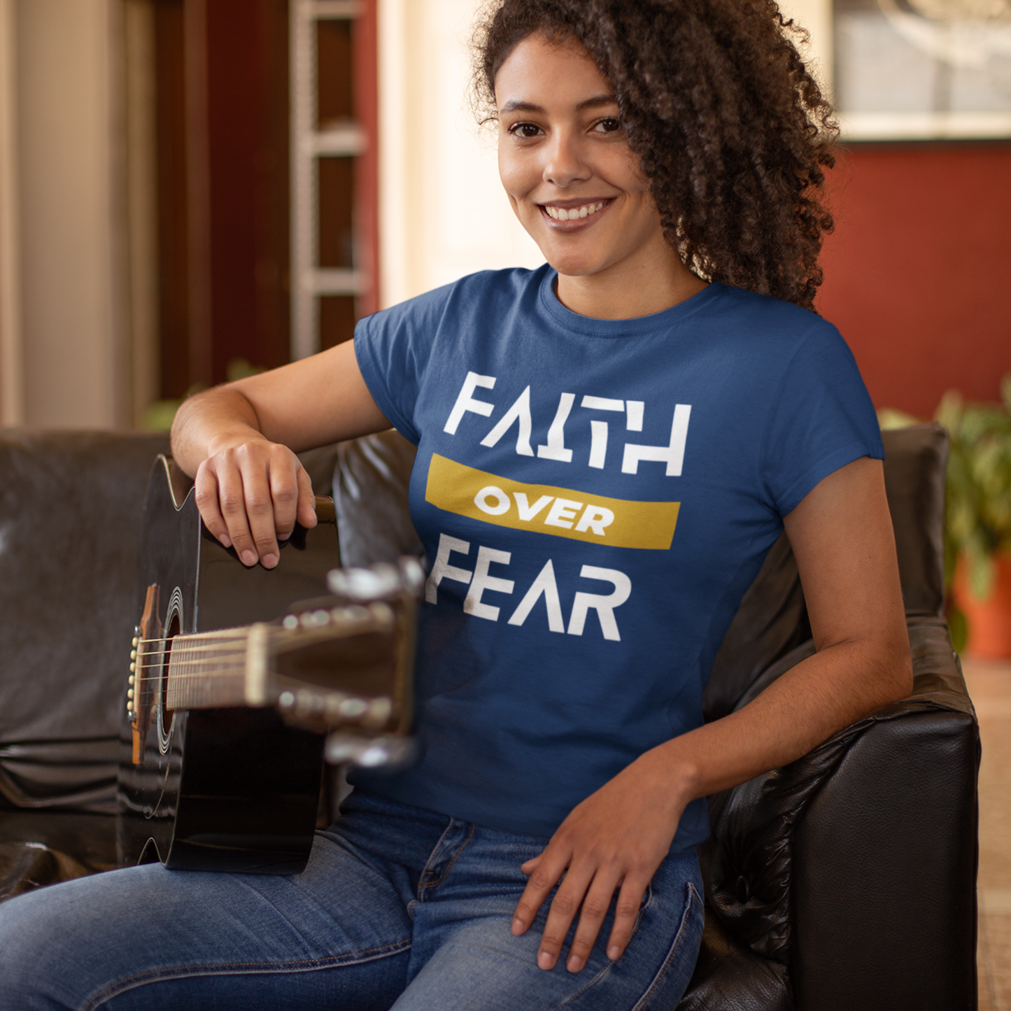 Faith Over Fear — Light Ink | Unisex Tee