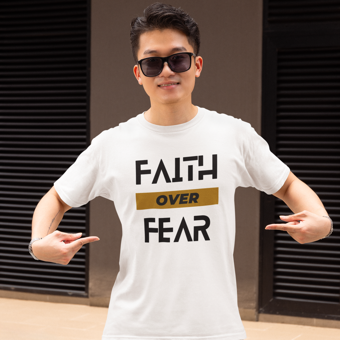 Faith Over Fear — Dark Ink | Unisex Tee