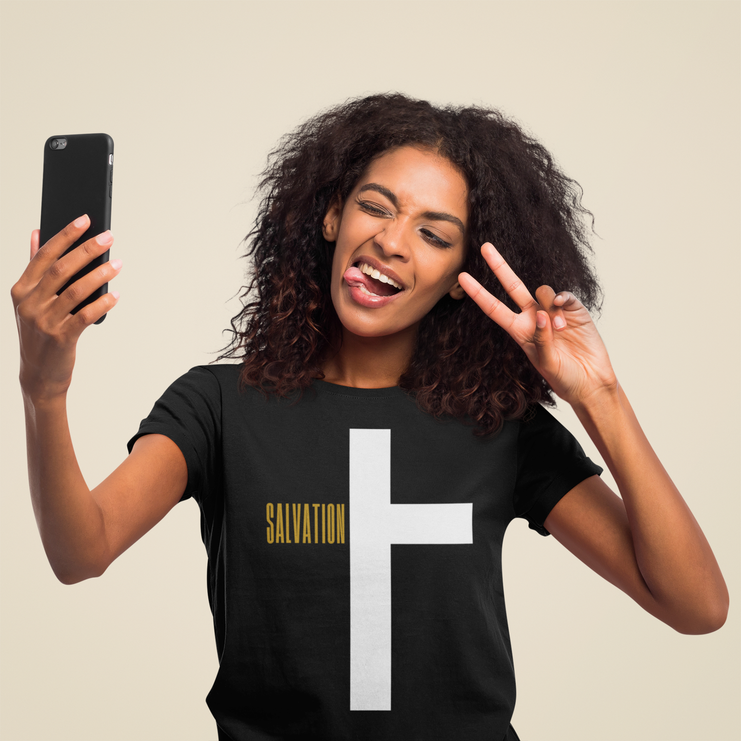 Salvation Cross — Light Ink | Unisex Tee