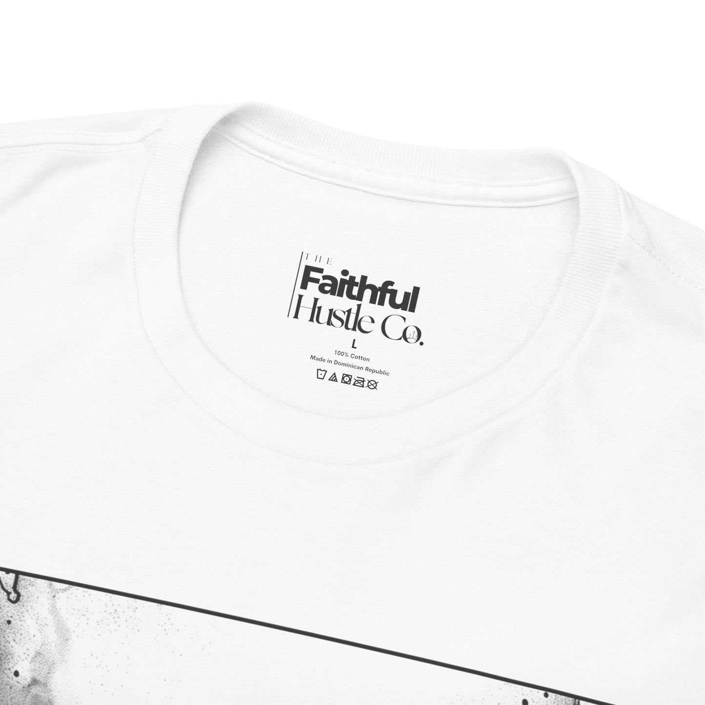 Red Sea Dry Ground Tee – Black & White Faith Ink Panel (Ex 14:22)