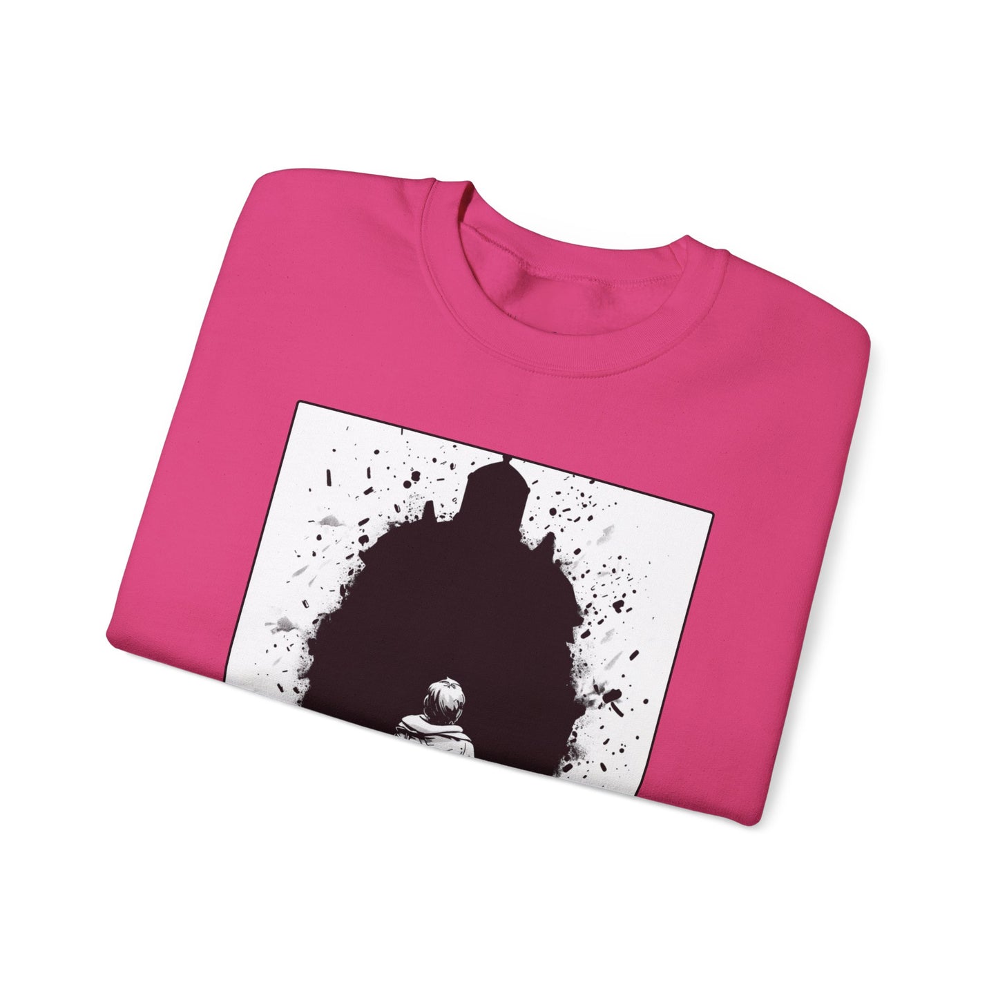 David & Goliath Sweater – Black & White Faith Ink Panel (1 Sam 17:47)