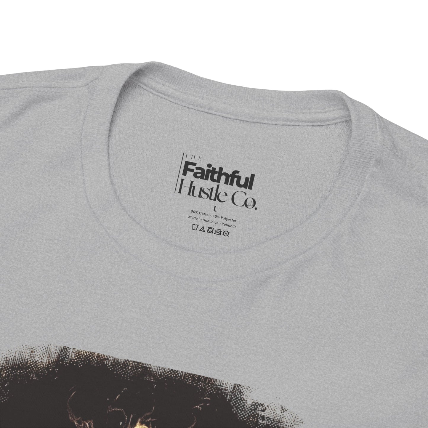 Fiery Furnace Tee – Black & White Faith Ink Panel (Dan 3:25)