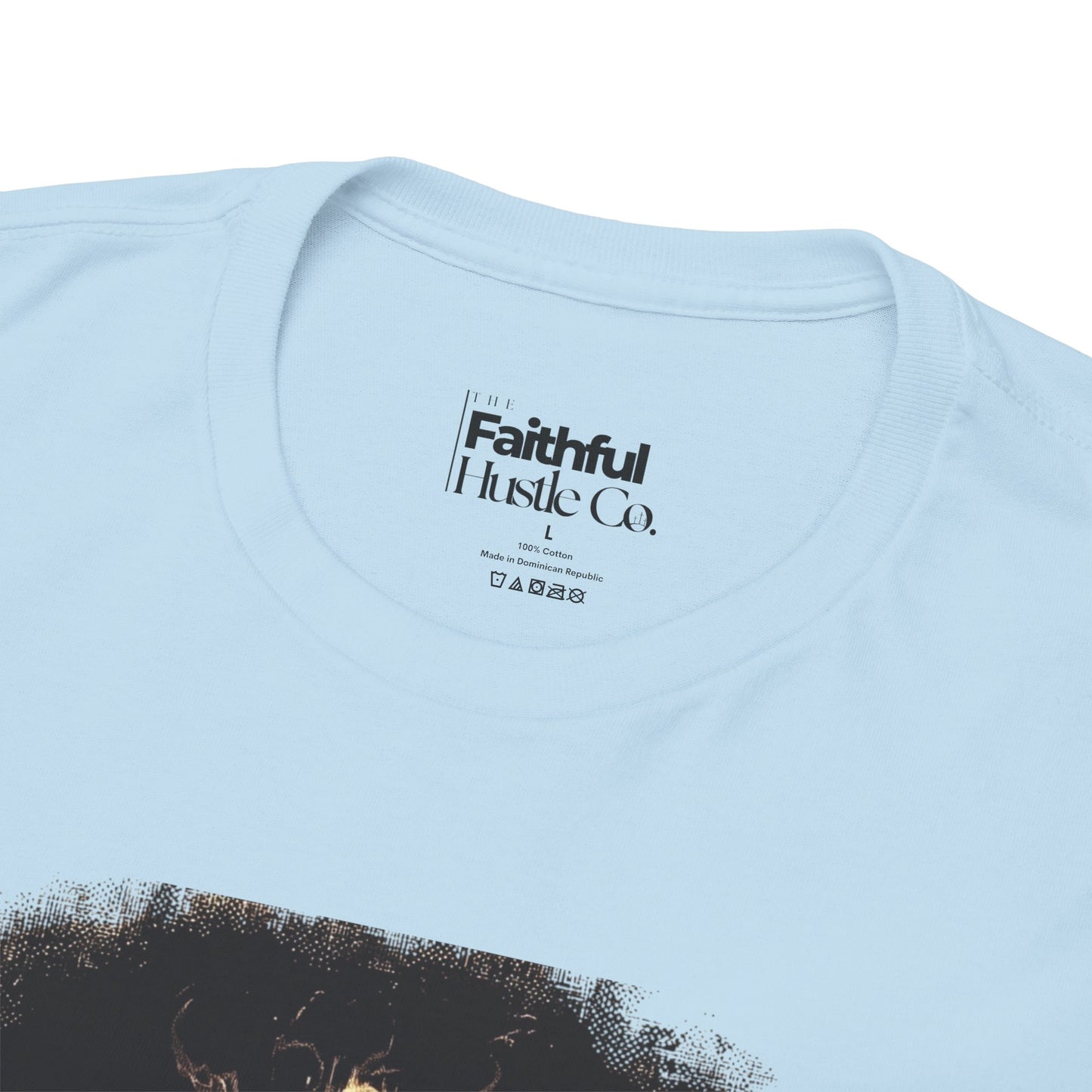 Fiery Furnace Tee – Black & White Faith Ink Panel (Dan 3:25)