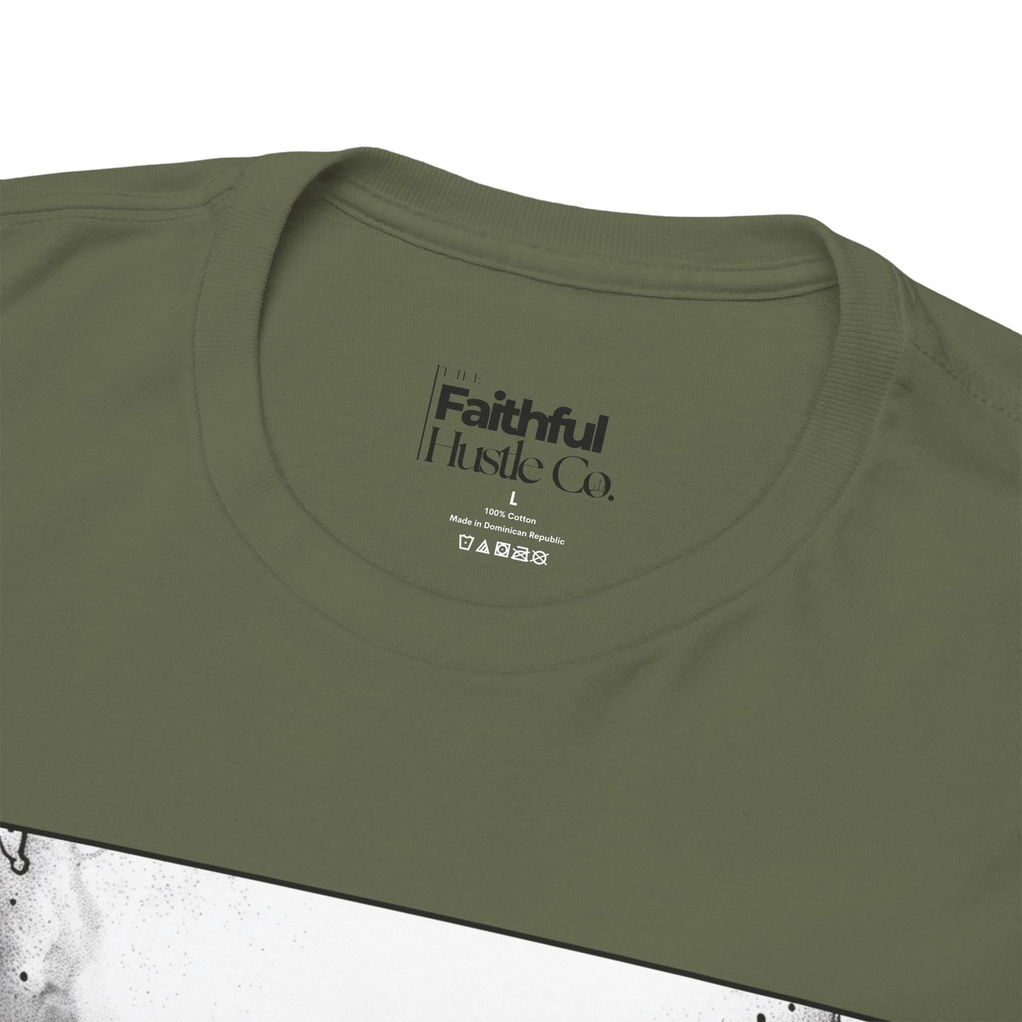 Red Sea Dry Ground Tee – Black & White Faith Ink Panel (Ex 14:22)